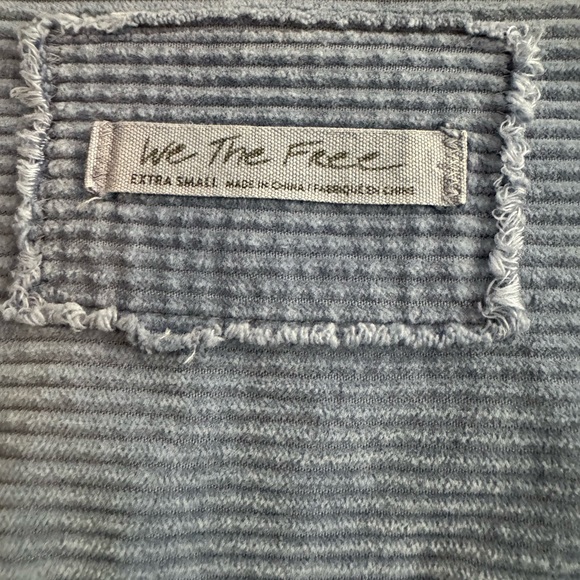 New “We The Free” Free People Over Sized Corduroy Shacket- XS - Picture 8 of 10